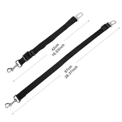 2Pcs Adjustable Pet Seat Belt Leash ,Safety Harness Leads for Dogs & Cats Everware Hub