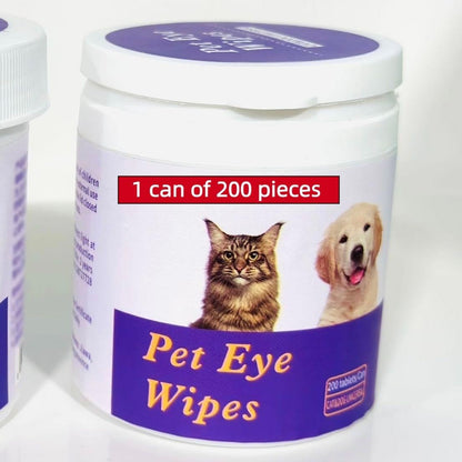 Pet Eye Wipes, 200 Wipes  Can Pet Eye CleaningWipes, Tear Stain Removing Wipe, Pet Eye Wipesfor Dogs And Cats, Pets Eye Wipes, Pet Suppliesgentle Everware Hub