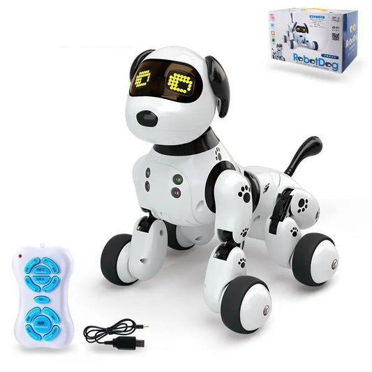 Interactive Electronic Dog Toy ,Smart Puppy Pet Toy with Sound, Movement & Lights Everware Hub