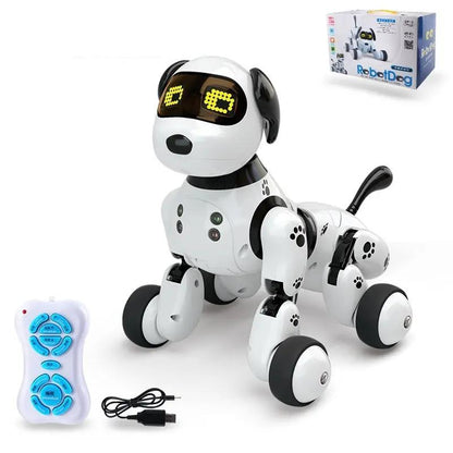 Interactive Electronic Dog Toy ,Smart Puppy Pet Toy with Sound, Movement & Lights Everware Hub