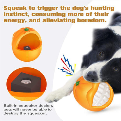 PROKEl Indestructible Squeaky Dog Chew Ball for Aggressive Chewers,Tough Rubber Fetch Toy for Medium & Large Breeds Everware Hub