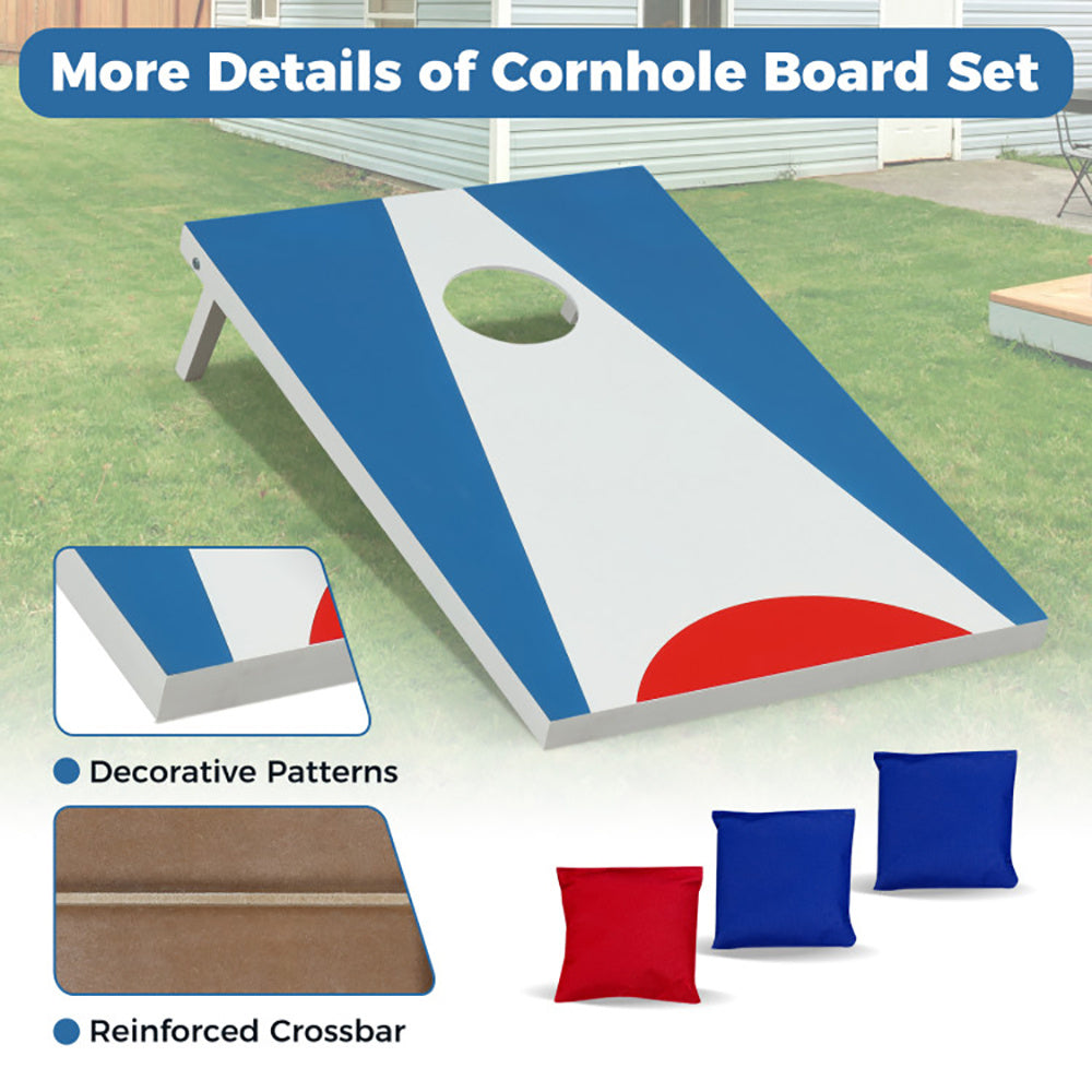 Portable Cornhole Board with Foldable Legs & Side Handle ,Lightweight Outdoor Game Set Everware Hub