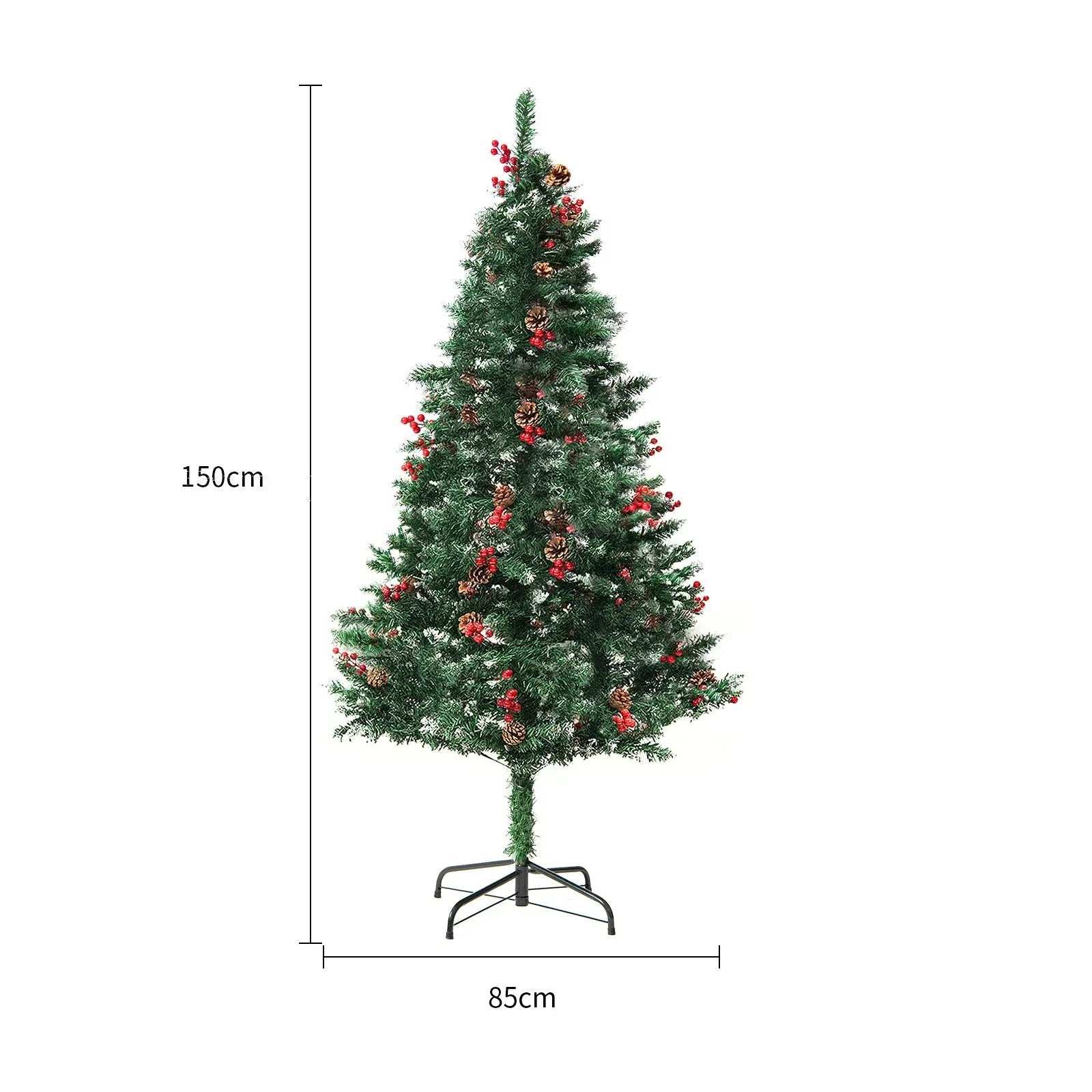 Artificial Snow Christmas Tree – PVC Cedar Tree for Holiday Window & Mall Decorations Everware Hub