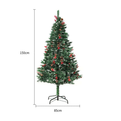 Artificial Snow Christmas Tree – PVC Cedar Tree for Holiday Window & Mall Decorations Everware Hub