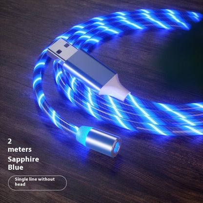 Magnetic LED Fast Charging Cable, Streamer Charging Cord for Type-C, Lightning & Micro USB Devices Everware Hub