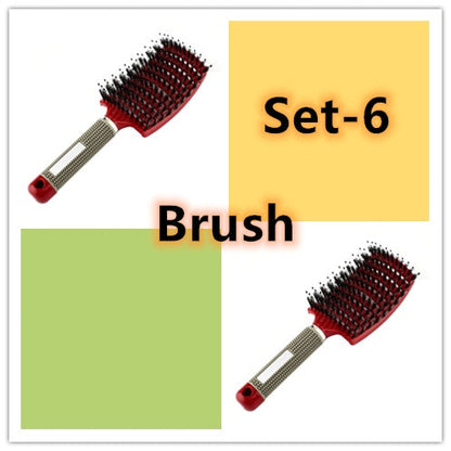 Hairbrush Anti Klit Brushy Haarborstel Women Detangler Hair Brush Bristle Nylon Scalp Massage  Teaser Hair Brush Comb Everware Hub