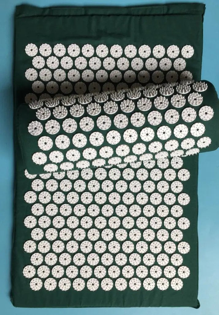 Acupressure Yoga Mat & Pillow Set – Massage Cushion for Back, Neck & Stress Relief Therapy Everware Hub