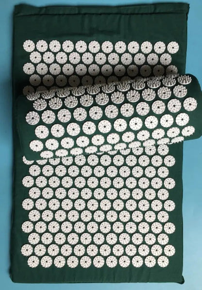 Acupressure Yoga Mat & Pillow Set – Massage Cushion for Back, Neck & Stress Relief Therapy Everware Hub