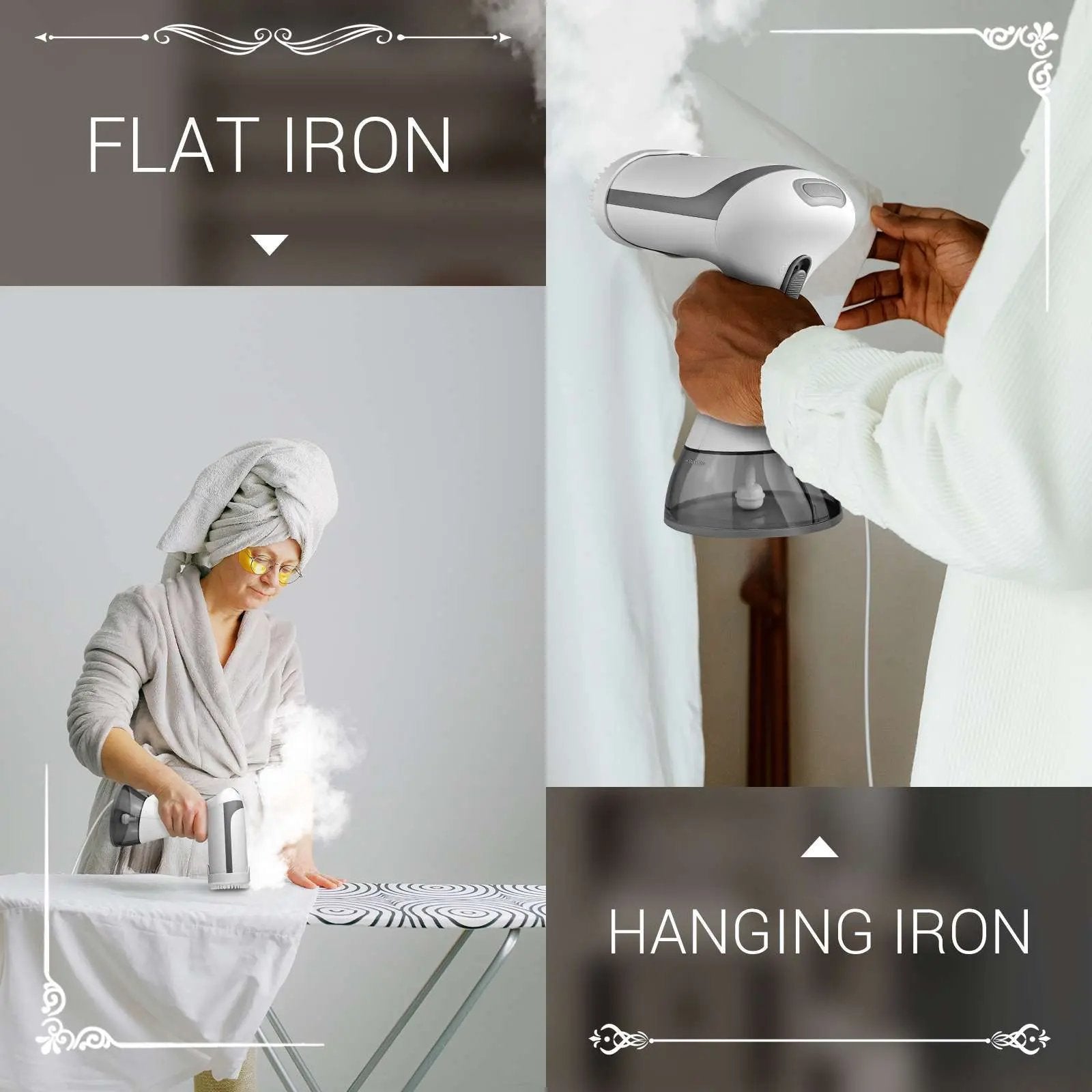 Compact Clothes Steamer,Travel & Home Use, Fast Heat-Up, Wrinkle Removal Everware Hub