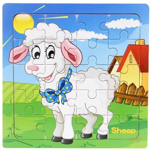 Children’s Wooden Poultry Animal Puzzle – Fun & Educational Everware Hub