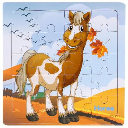Children’s Wooden Poultry Animal Puzzle – Fun & Educational Everware Hub