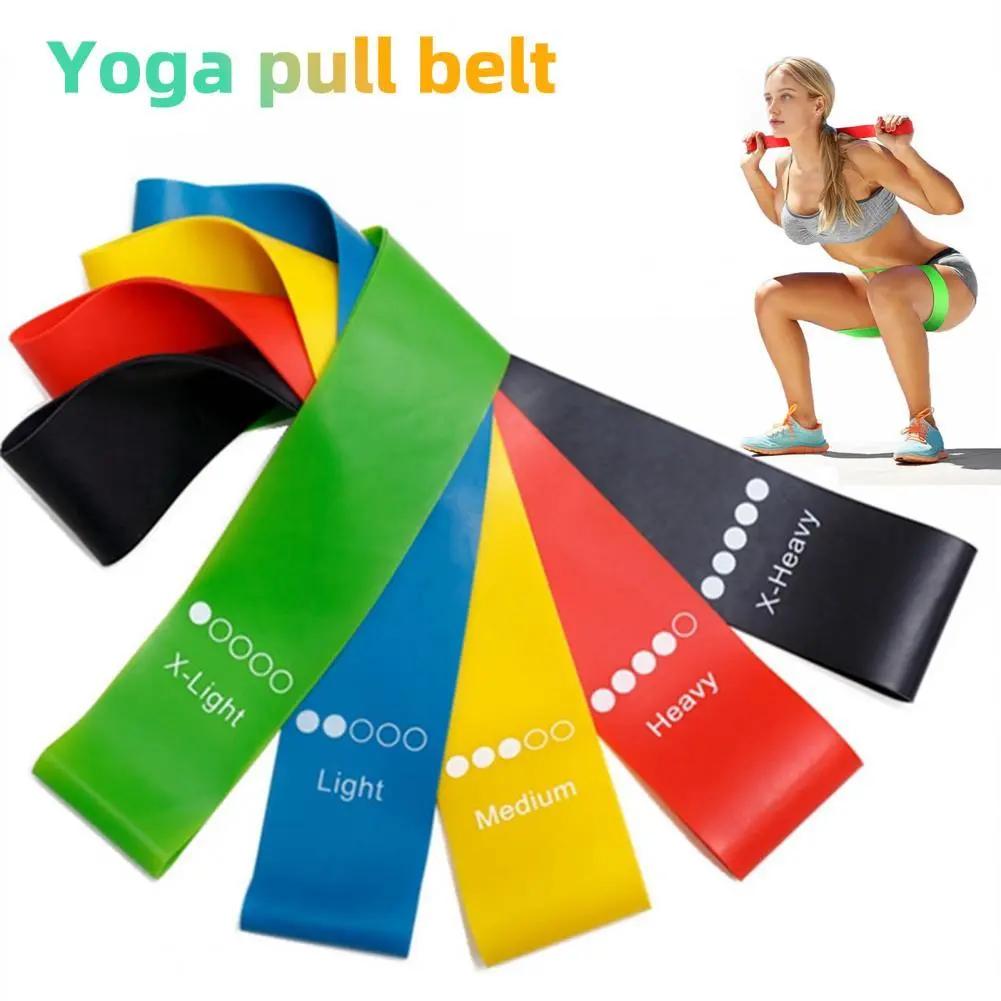 Yoga Resistance Bands Set – 0.35mm to 1.1mm Elastic Rubber Bands for Pilates, Home & Outdoor Workouts Everware Hub