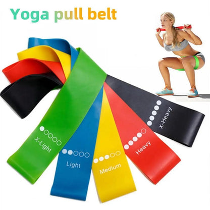 Yoga Resistance Bands Set – 0.35mm to 1.1mm Elastic Rubber Bands for Pilates, Home & Outdoor Workouts Everware Hub