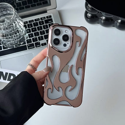 Electroplating Flame Pattern Phone Case – Hollow Heat Dissipation Soft Shell for iPhone & Android Everware Hub