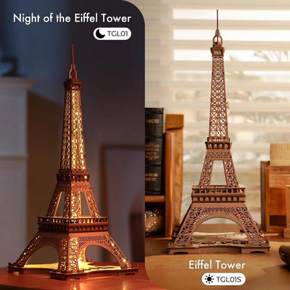 Rolife Night of the Eiffel Tower Puzzle with Lights – TGL01 Everware Hub