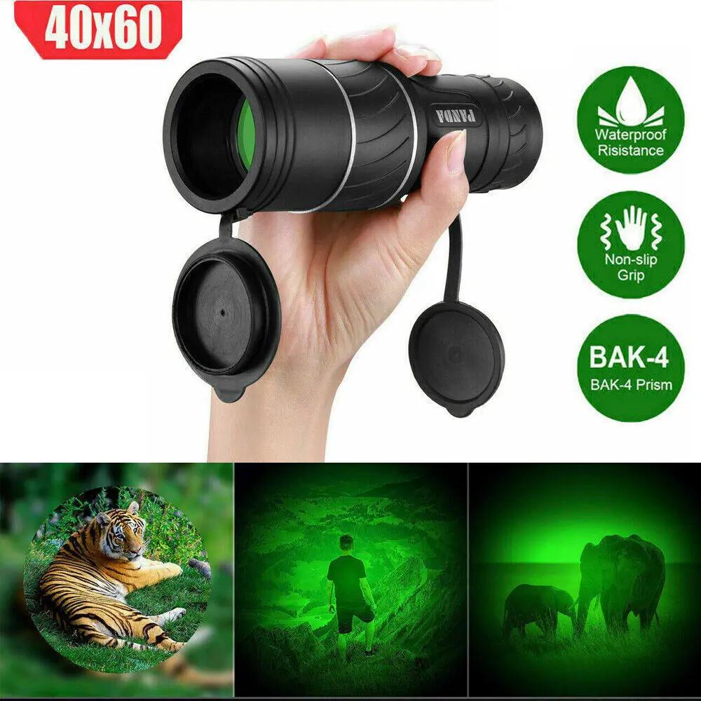 40x60 HD Monocular Telescope – Day/Night Vision Waterproof Everware Hub