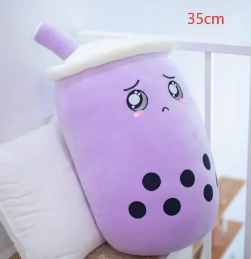 Cute Strawberry Milk Tea Plush Toy – Soft Boba Tea Cup Pillow for Kids, Girls, Birthday Gift, Kawaii Bubble Tea Cushion Everware Hub