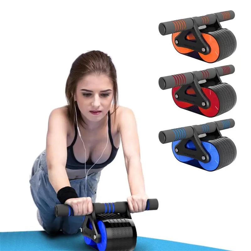 Double Wheel Ab Roller with Automatic Rebound – Abdominal Exerciser for Men & Women , Home Fitness & Core Trainer Everware Hub