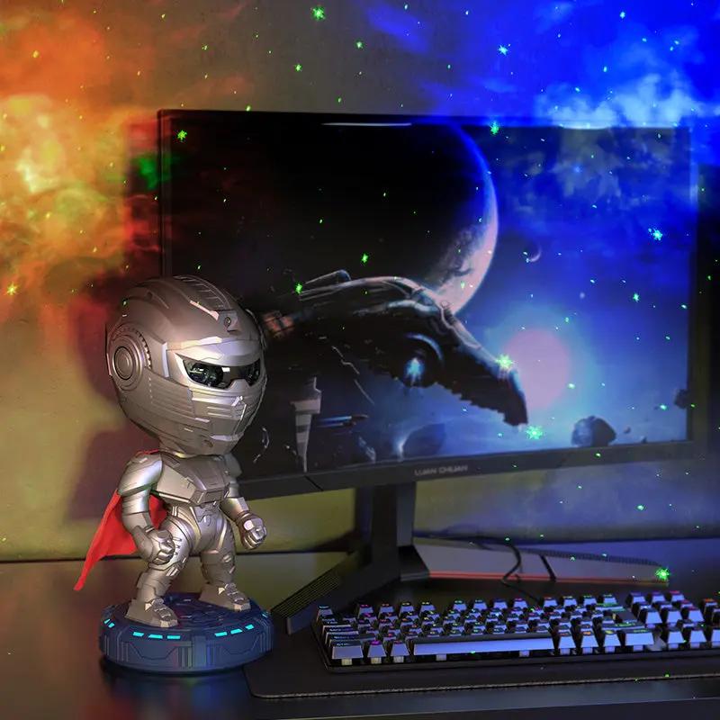 Mecha Samurai Starry Sky Night Light – Customizable Kids Room Lamp Everware Hub