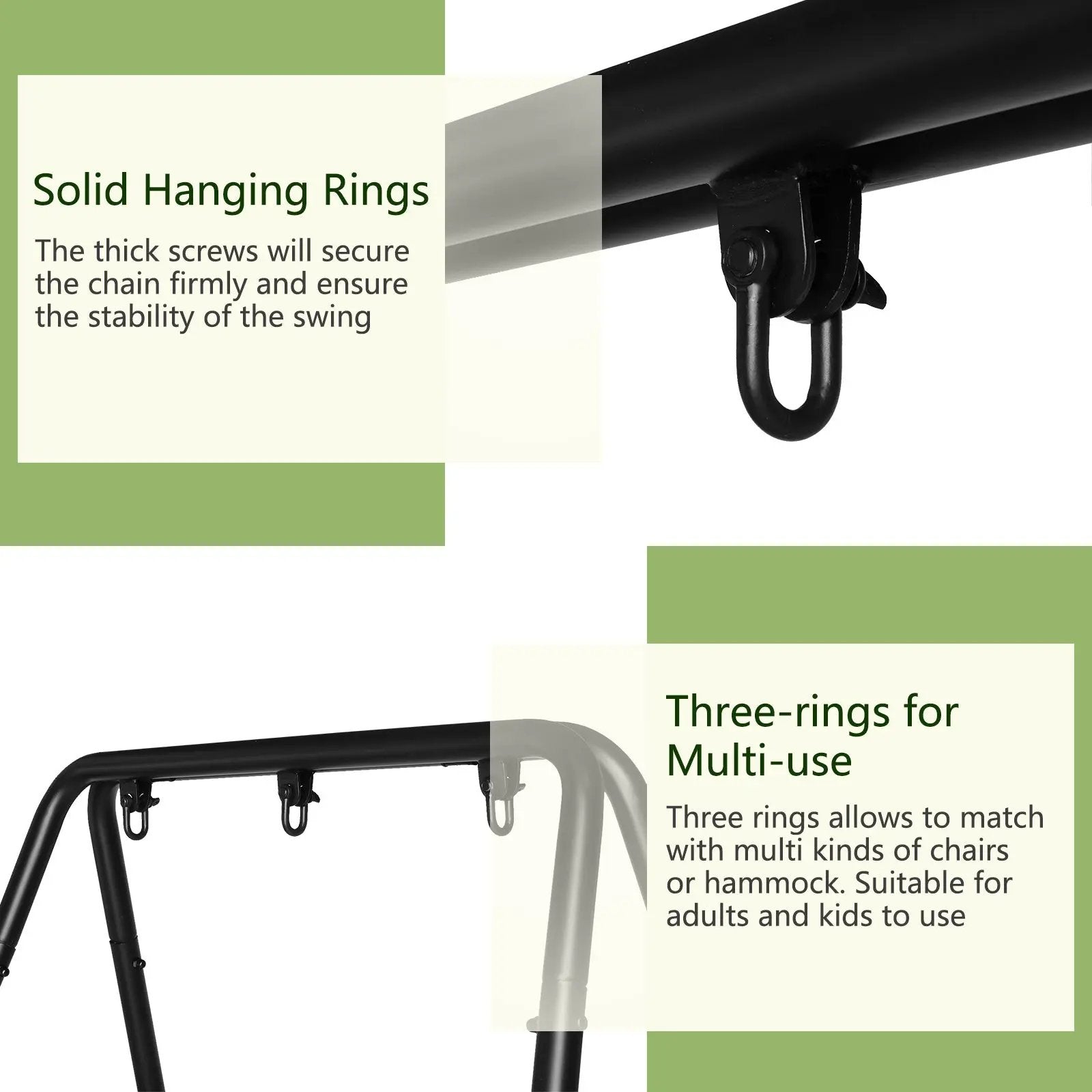 Chairlift with Four-Leg Stand – 133x137x180cm Black Everware Hub