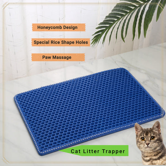 Double-layer Rice Cat Litter Mat Everware Hub