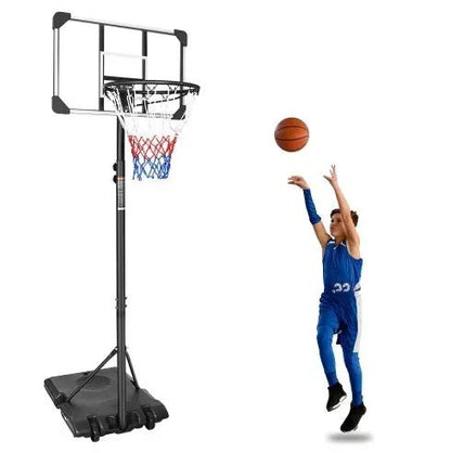 Portable Basketball Hoop for Teens – 5.6ft to 7ft Height Adjustable Everware Hub
