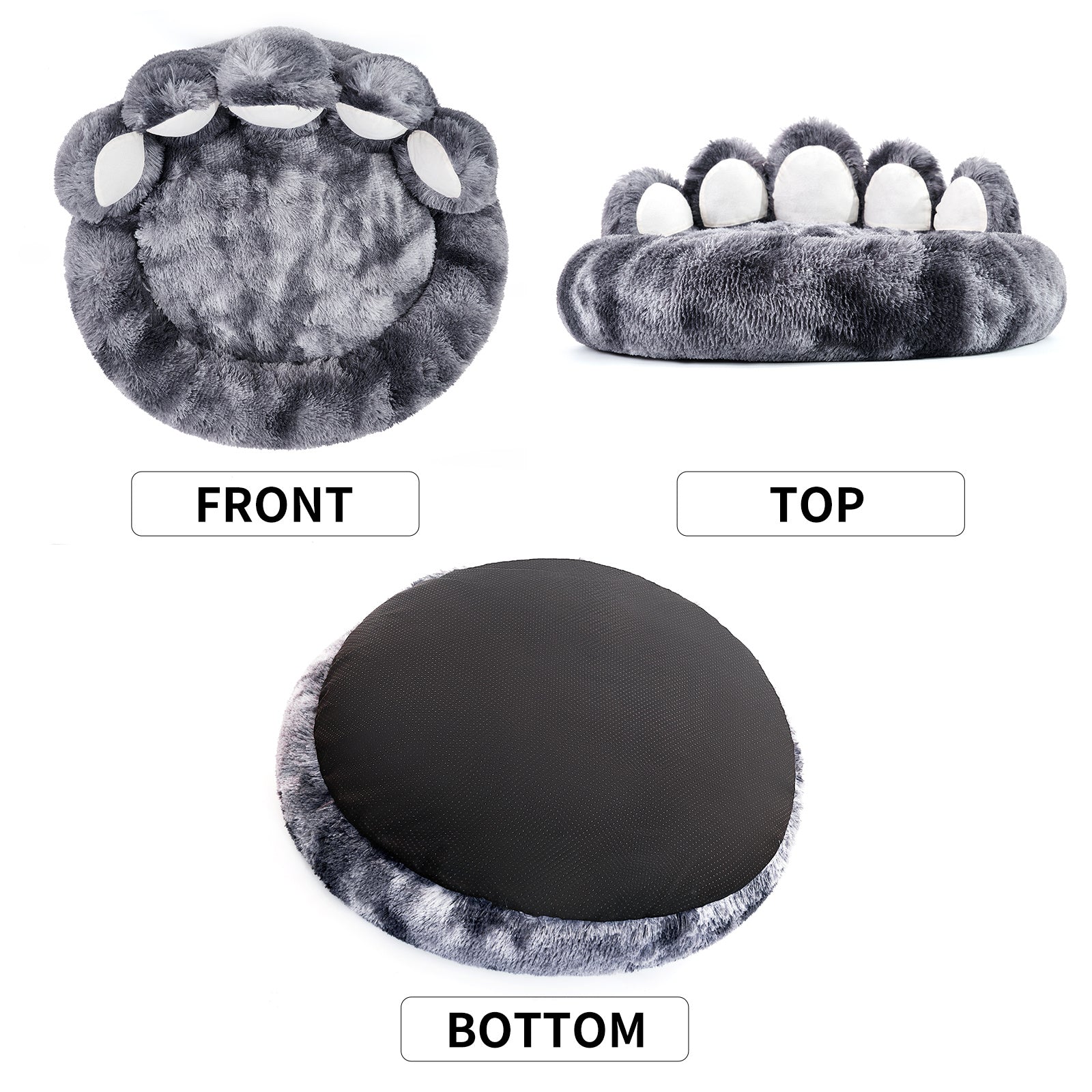Bear Paw Shaped Dog Bed – Cozy Plush Pet Bed for Small & Medium Dogs and Indoor Cats Everware Hub