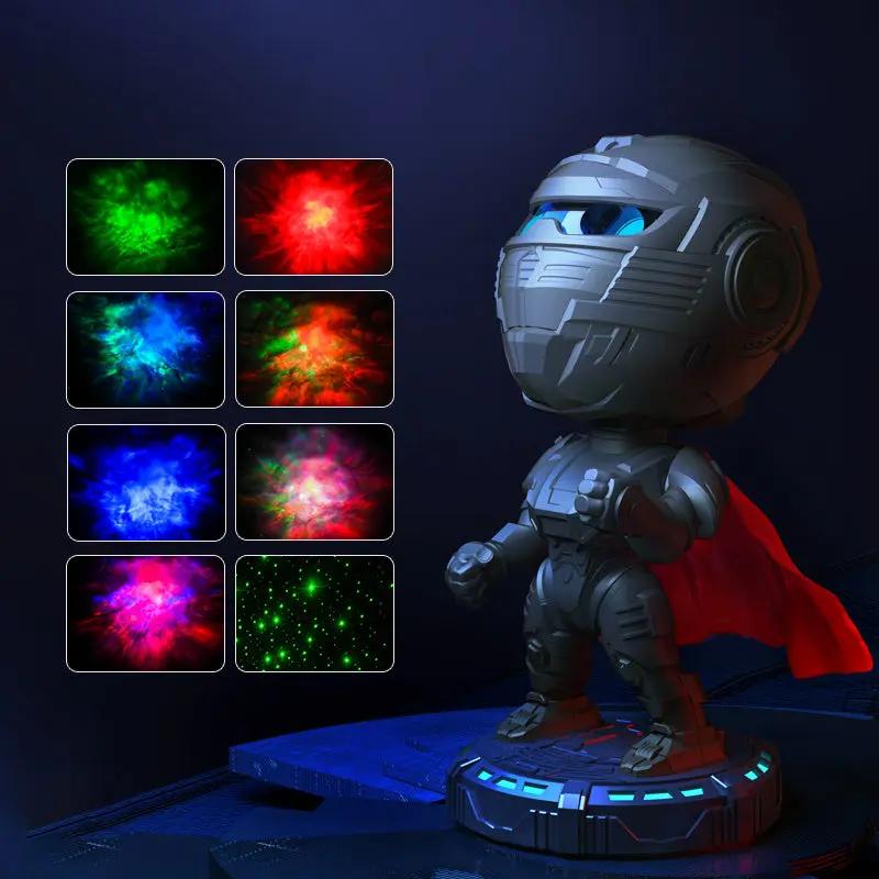 Mecha Samurai Starry Sky Night Light – Customizable Kids Room Lamp Everware Hub