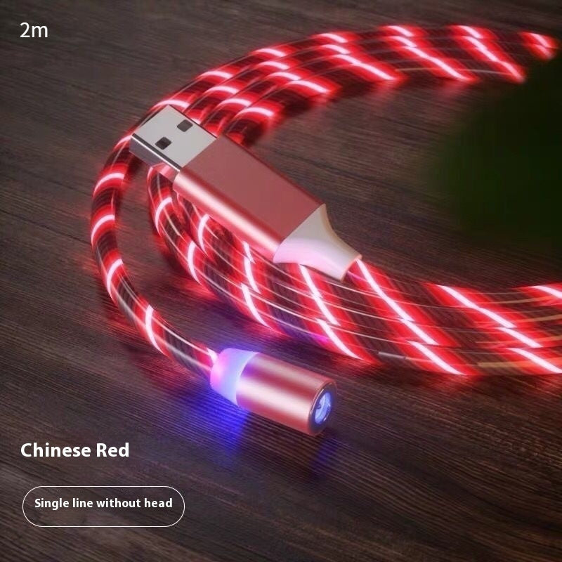 Magnetic LED Fast Charging Cable, Streamer Charging Cord for Type-C, Lightning & Micro USB Devices Everware Hub