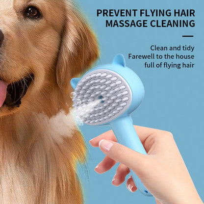 Hair Cleaning Brush With Mist Multifunctional Cat Grooming Brush Rechargeable Self Cleaning Slicker Brush For Pets Dogs & Catsb Pet Products Everware Hub