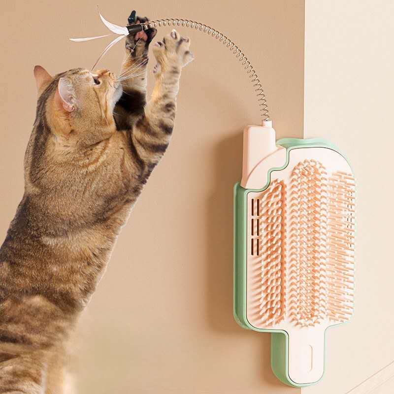 Cat Self Grooming Brush, Popsicle-Shaped, Corner Massage Comb, Cat Scratcher Everware Hub