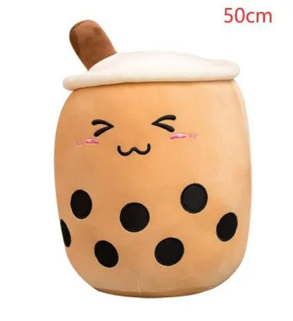 Cute Strawberry Milk Tea Plush Toy – Soft Boba Tea Cup Pillow for Kids, Girls, Birthday Gift, Kawaii Bubble Tea Cushion Everware Hub