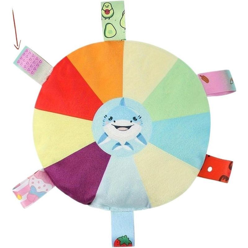 Plush Dog Flying Disc Chew Toy,Interactive Tug of War Toy with Bell, Bite-Resistant & Washable Everware Hub