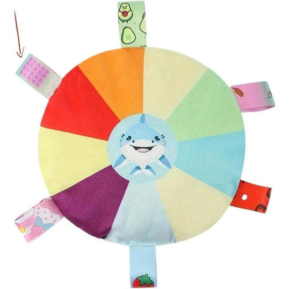 Plush Dog Flying Disc Chew Toy,Interactive Tug of War Toy with Bell, Bite-Resistant & Washable Everware Hub