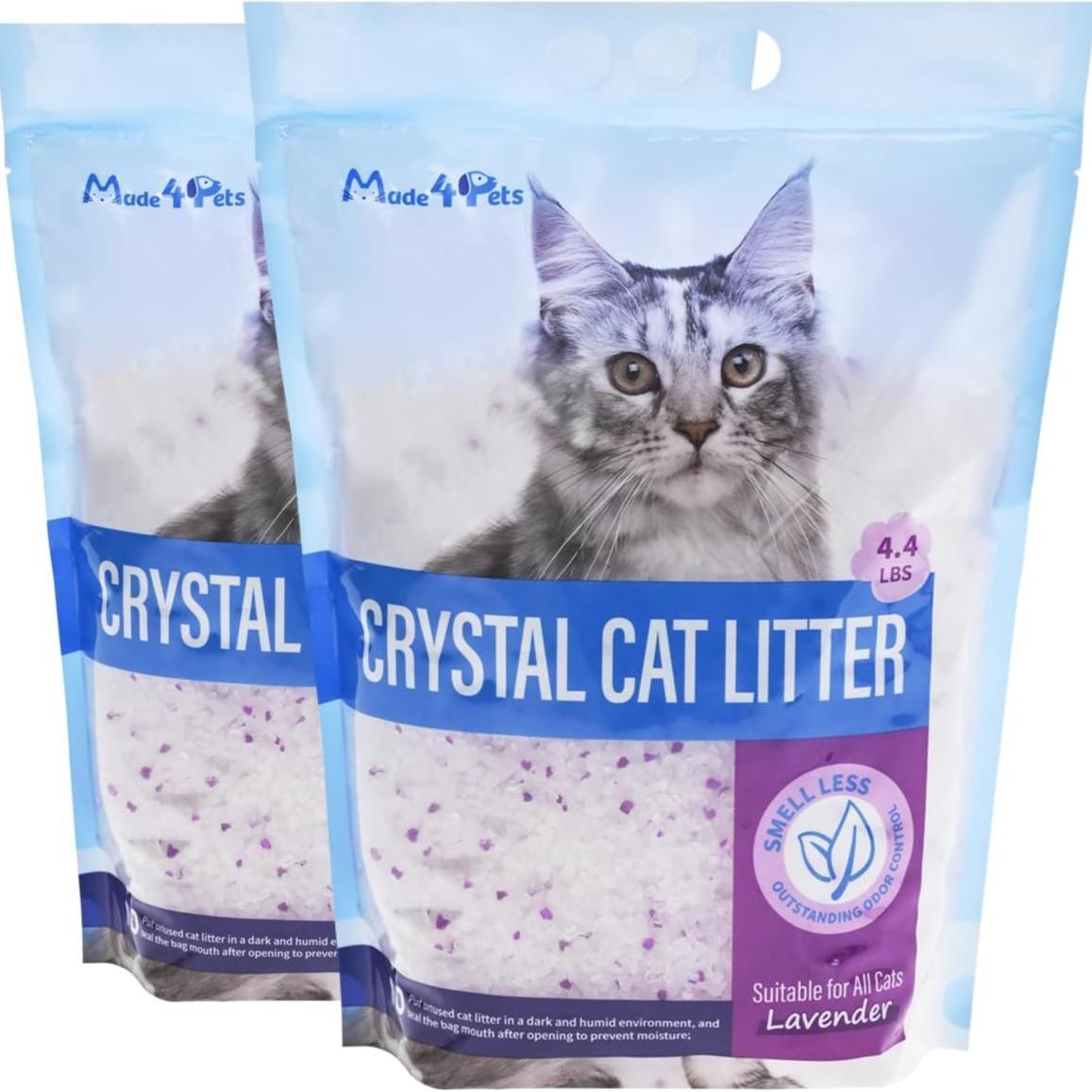 Crystal Cat Litter For Pets, No Caking, Odor Control, Light Weight, Low Dust, Easy To Use Everware Hub