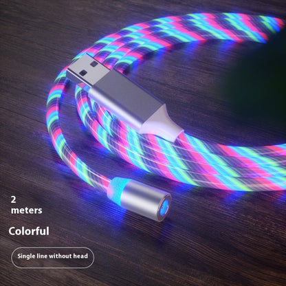 Magnetic LED Fast Charging Cable, Streamer Charging Cord for Type-C, Lightning & Micro USB Devices Everware Hub