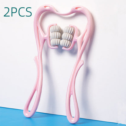 Multifunctional Manual Six-wheel Neck Massager Massage Relieve Roller Massage Tool Everware Hub