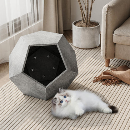 25.98 Inch Modern Pet Furniture, Including Cat Rack Side Table, Sofa Side Table, Flower Pot MDF Multifunctional Furniture, Cement Gray, Prohibited Platform Temu Everware Hub