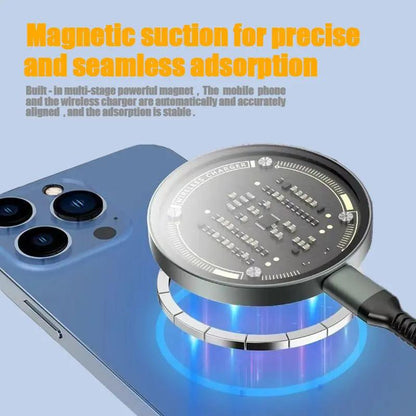 15W Magnetic Qi Wireless Charger – Fast Charge for iPhone 12–16 Everware Hub