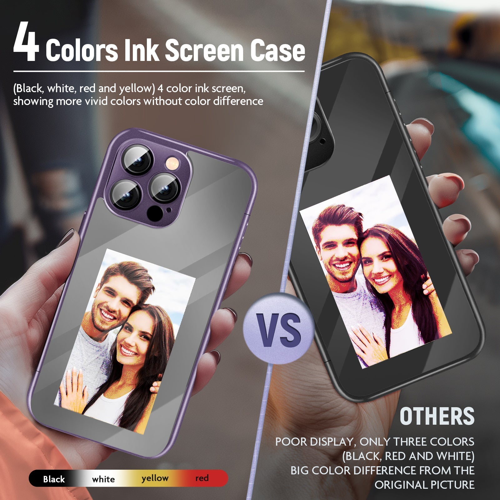 iPhone 15 Pro/Pro Max NFC E-Ink Flip Case – Smart Custom DIY Ink Screen All-Inclusive Phone Cover Everware Hub