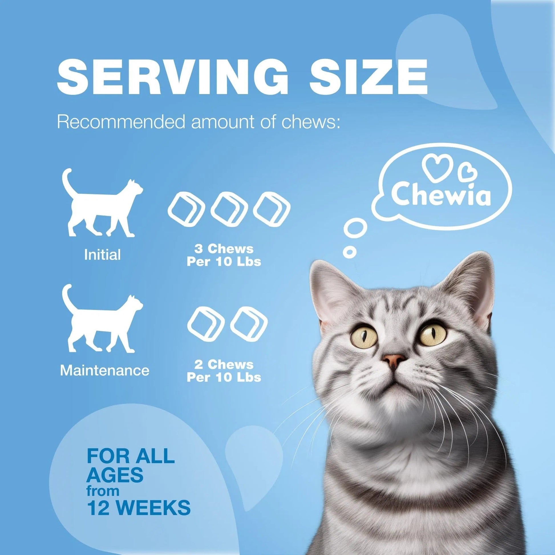 Cat Calming Treats,Hemp & Melatonin Soft Chews with Probiotics Everware Hub