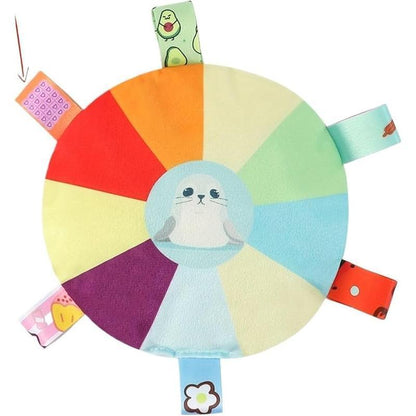 Plush Dog Flying Disc Chew Toy,Interactive Tug of War Toy with Bell, Bite-Resistant & Washable Everware Hub