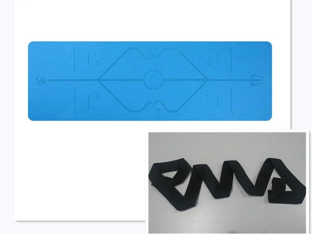 Non-Slip TPE Yoga Mat with Position Line – Eco-Friendly, Anti-Skid Exercise Mat for Beginners & Home Workouts Everware Hub