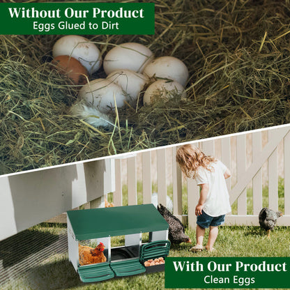 3-Compartment Chicken Feeding Trough, Durable Poultry Feeder for Backyard & Farm Use Everware Hub