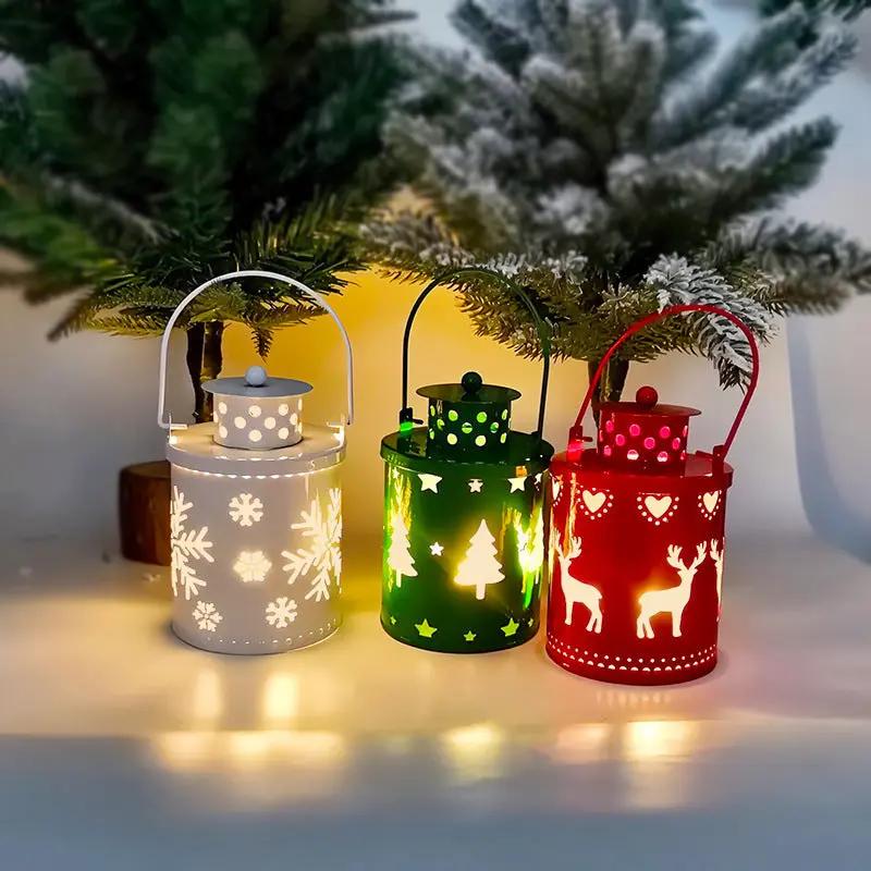 LED Christmas Candle Lanterns, Nordic Style Wind Lights, Electronic Holiday Decorations Everware Hub