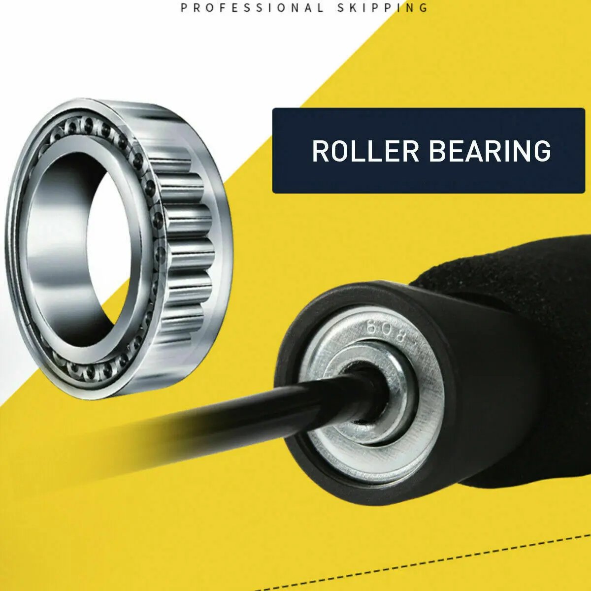 Mororock Adjustable Speed Skipping Rope – 10ft Aerobic Jump Rope for Boxing, Fitness & Weight Loss (Black) Everware Hub