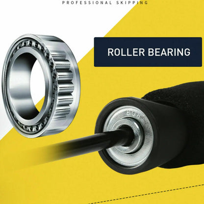 Mororock Adjustable Speed Skipping Rope – 10ft Aerobic Jump Rope for Boxing, Fitness & Weight Loss (Black) Everware Hub