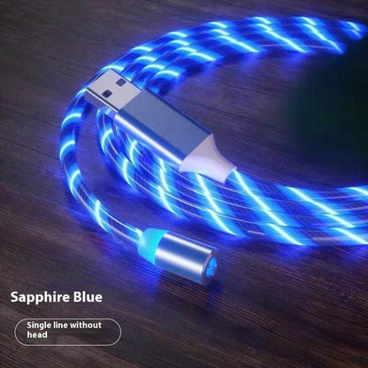 Magnetic LED Fast Charging Cable, Streamer Charging Cord for Type-C, Lightning & Micro USB Devices Everware Hub