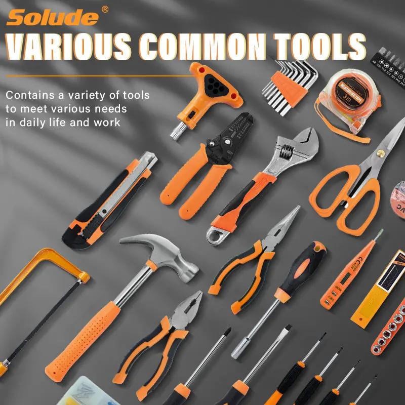 80-Piece Machine Repair Tool Kit, Heavy-Duty Automotive & Home Maintenance Set Everware Hub
