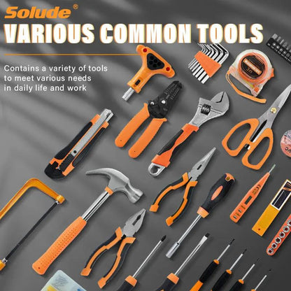 80-Piece Machine Repair Tool Kit, Heavy-Duty Automotive & Home Maintenance Set Everware Hub